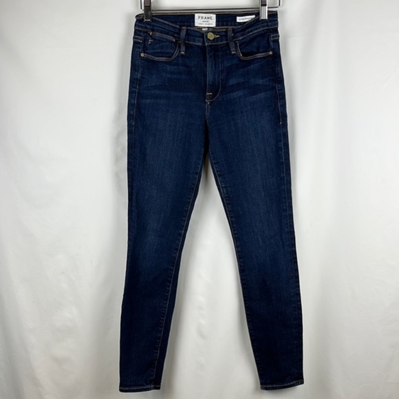 FRAME Denim Le High Skinny Crop Jeans Size 27 - Picture 3 of 12